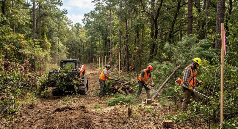 Easement Land Clearing in Cumming, GA